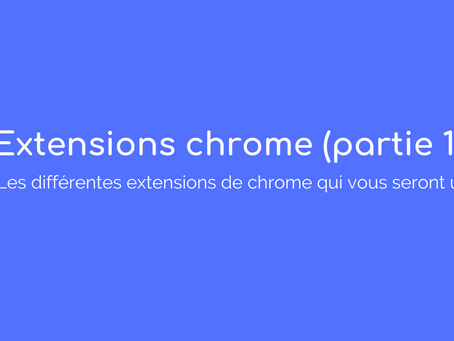 Extensions chrome pour salesforce (partie 1)