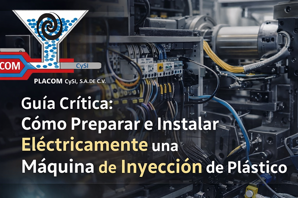 Guía Crítica: Cómo Preparar e Instalar Eléctricamente una Máquina de Inyección de Plástico