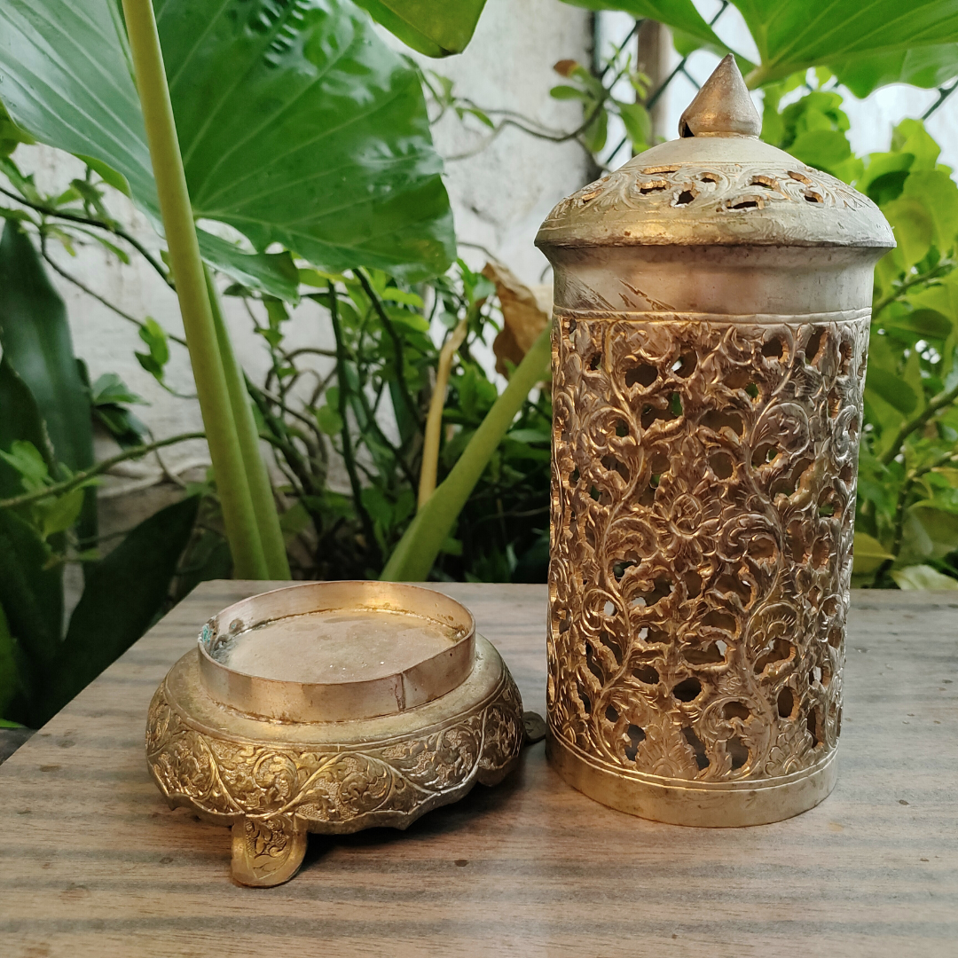 Vintage Incense Burner (silver finish)