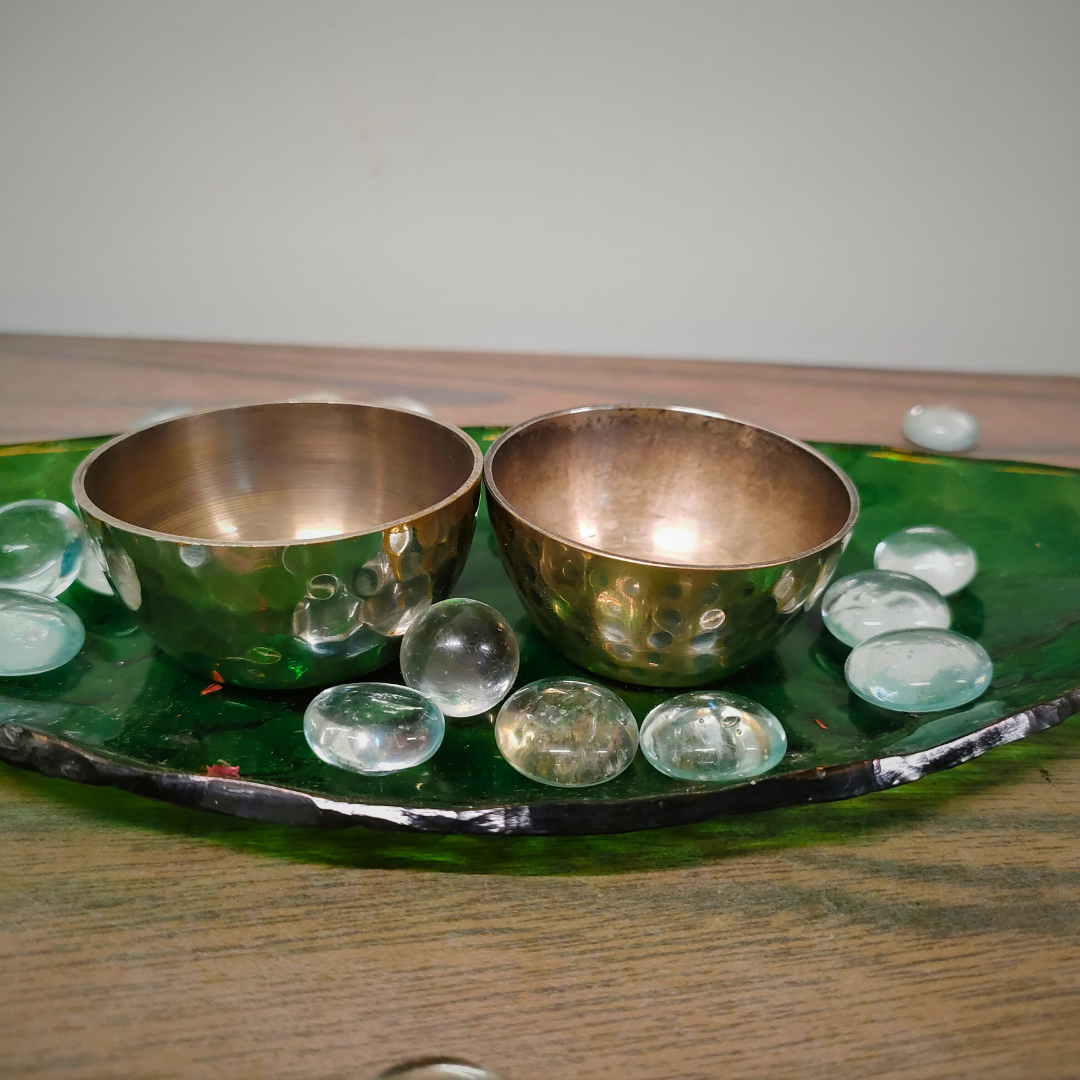 Silver plated small bowls (Set of 2)