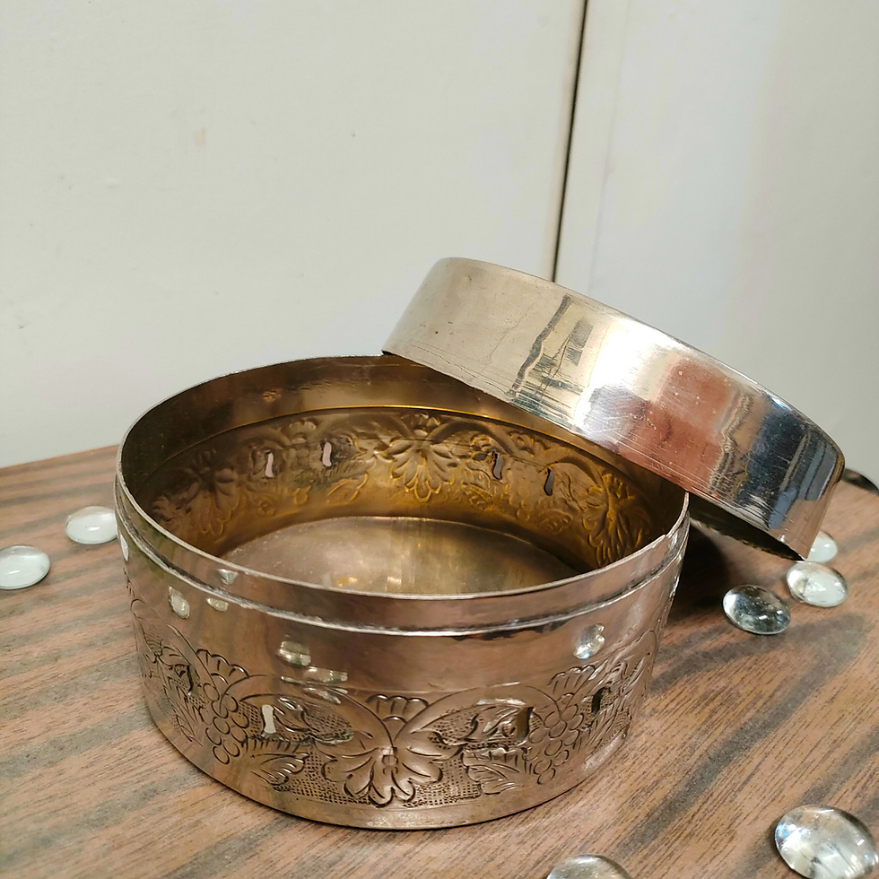 Thumbnail: Silver Plated Puja Container