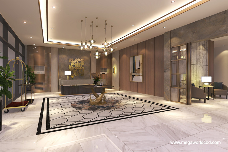 Lobby Perspective of 9 Central Park, Northwin Global City, Bulacan