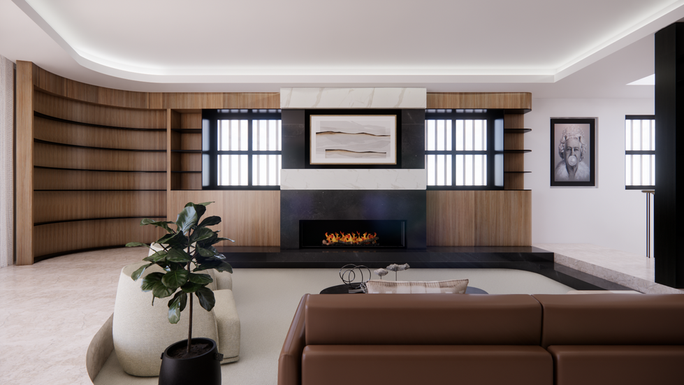 Built-in joinery 3D visualisation, new build