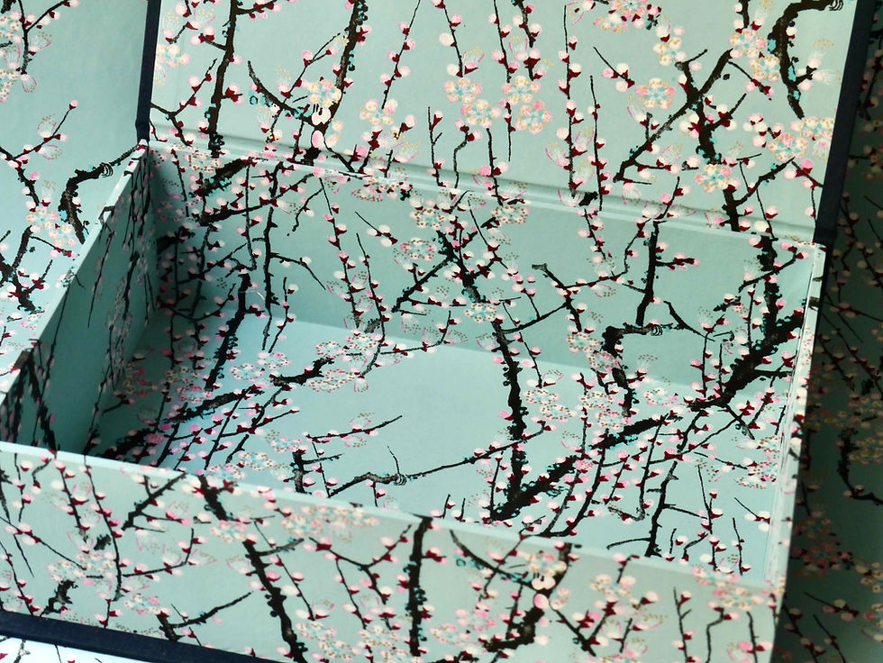 Thumbnail: Coffret rectangle - Prunier (3 coloris)