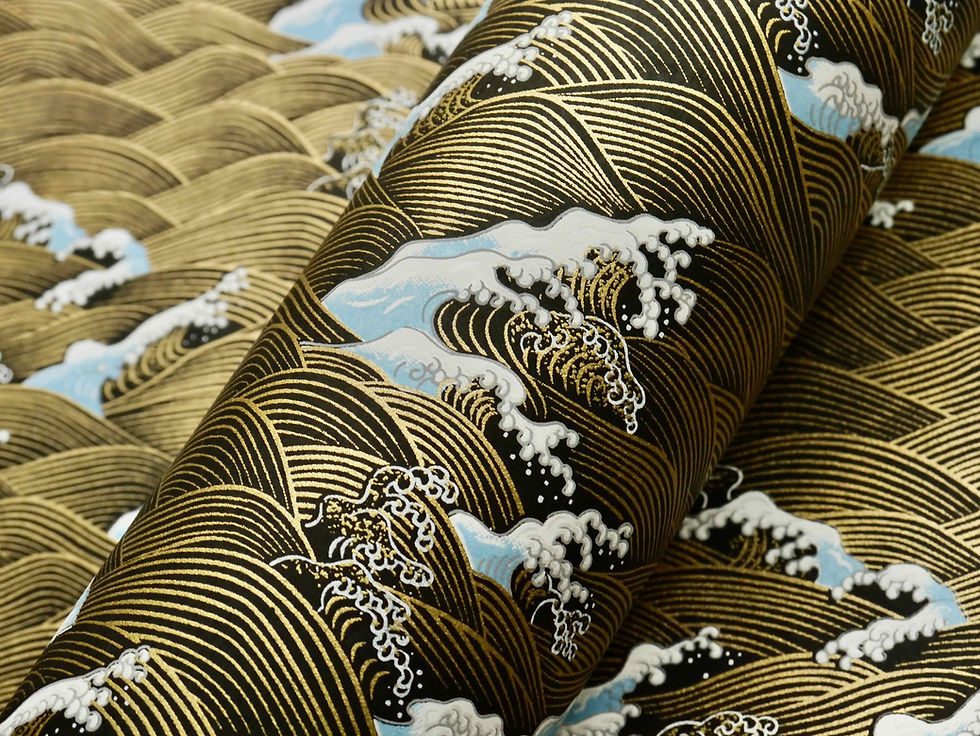 Thumbnail: Hokusai waves - black