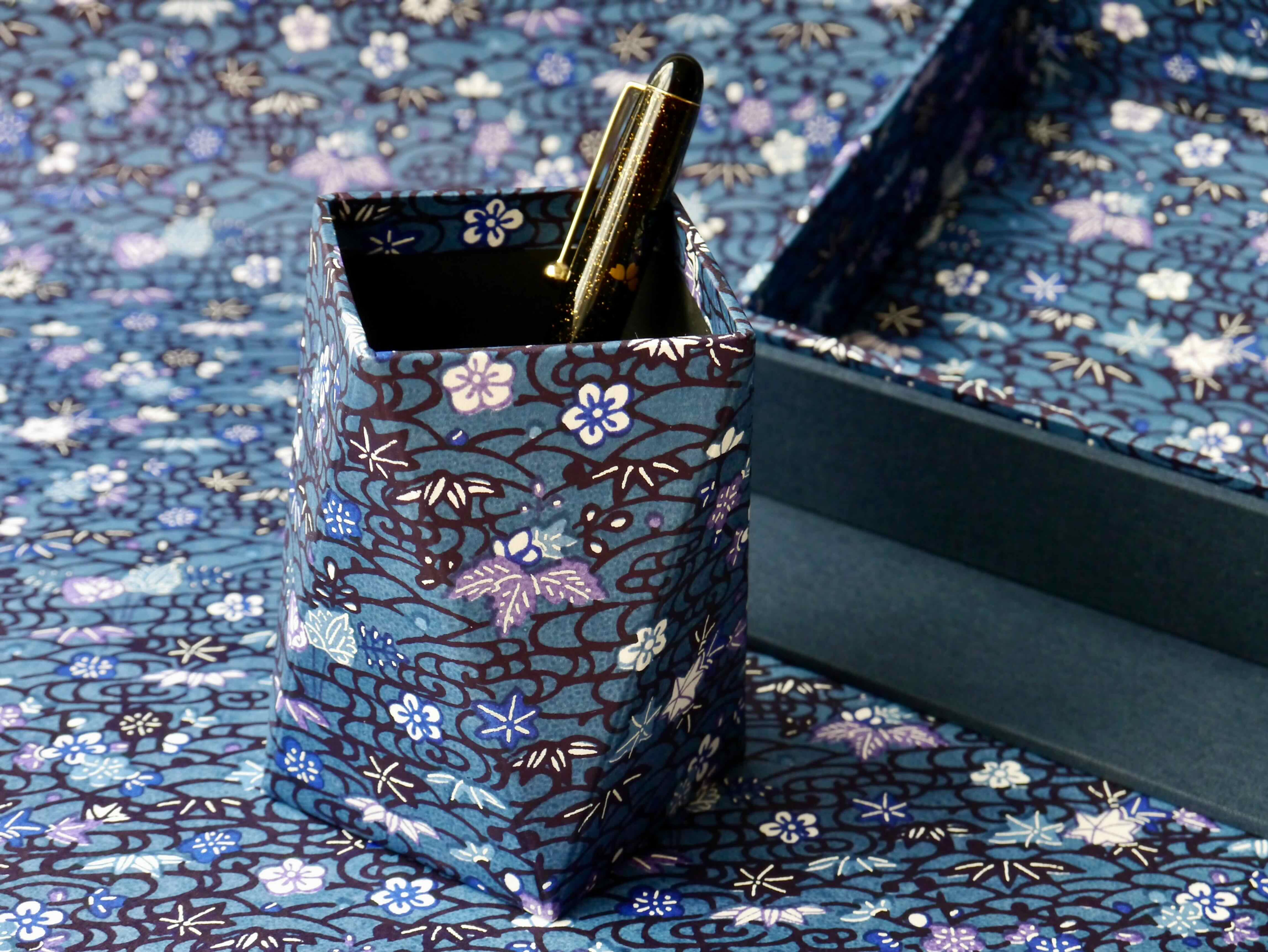 Pot à crayons - Beni bleu