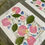 Miniature : 13x18 - Herbier roses, gypsophiles, delphiniums