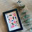 Miniature : 10x15 - Herbier roses, gypsophiles, delphiniums