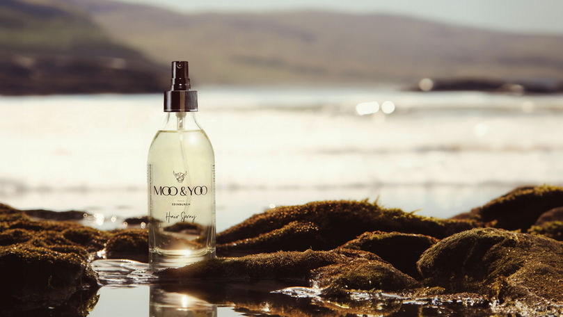 Product photography for hair and body brand Moo & Yoo