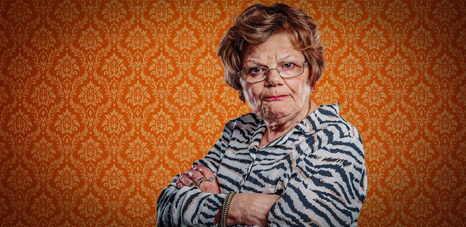 a grumpy granny photograph by Lee howell