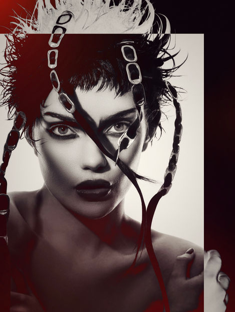 B&W Portrait of beautiful. model