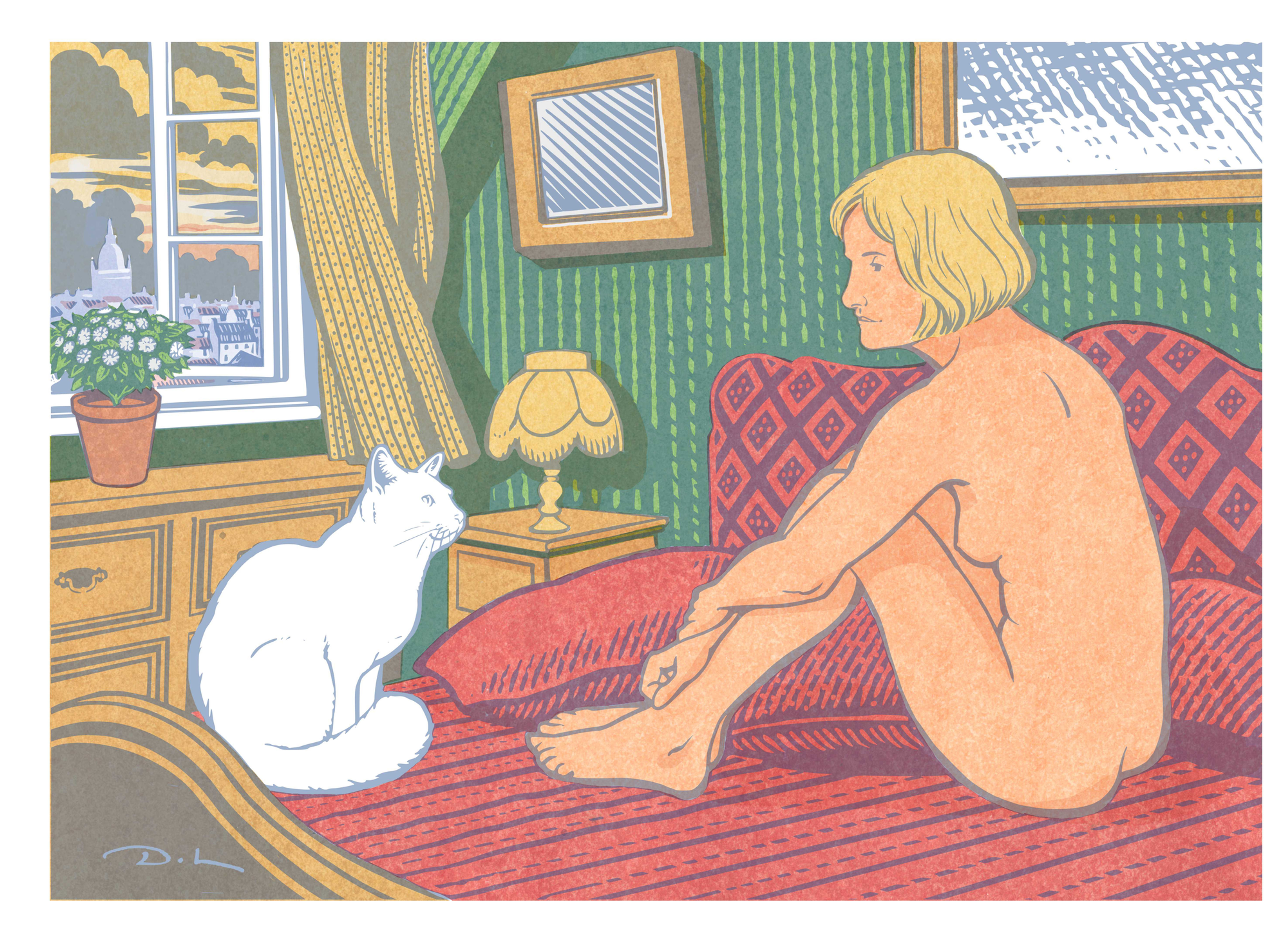 ALEX in PARIS Greetings Card