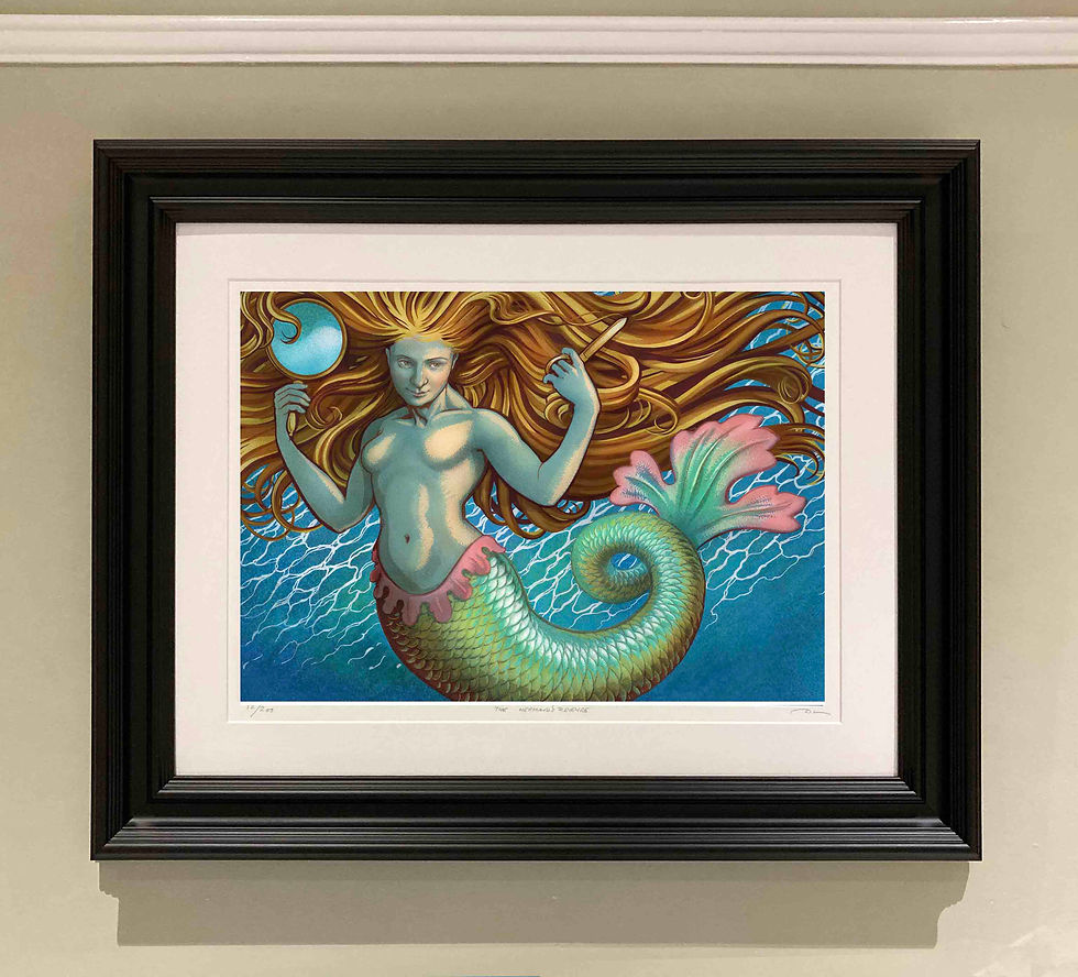 Thumbnail: The MERMAID'S REVENGE Limited Edition Giclee Print