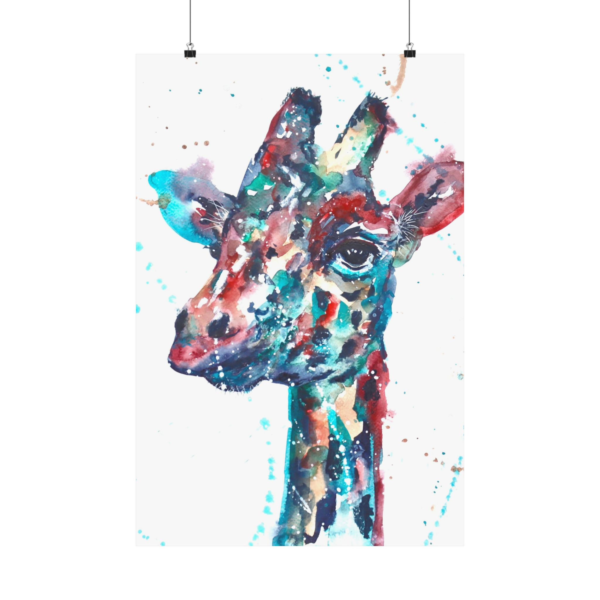 Tall and Colourful Matte Poster