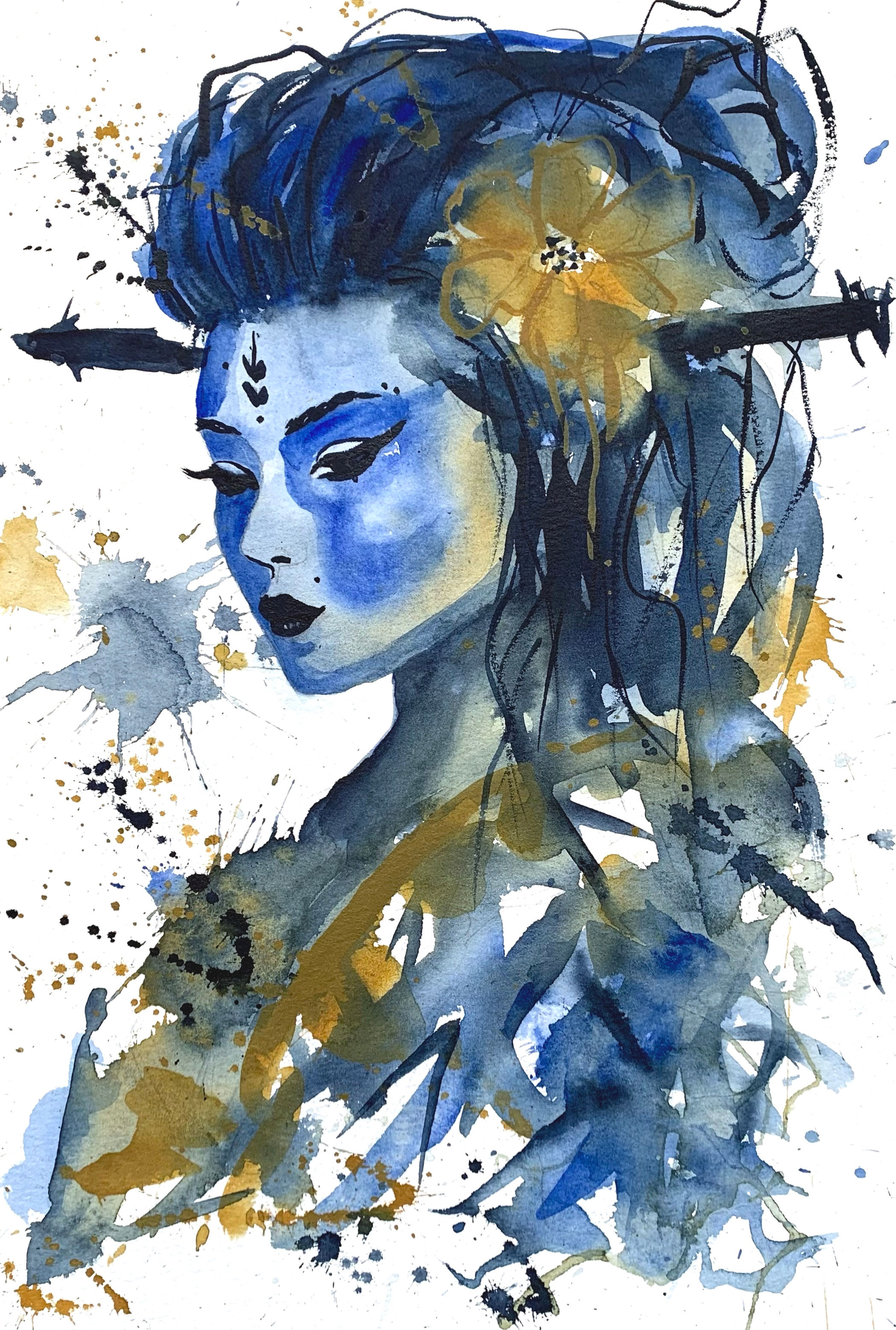 She Speaks, Original Watercolour