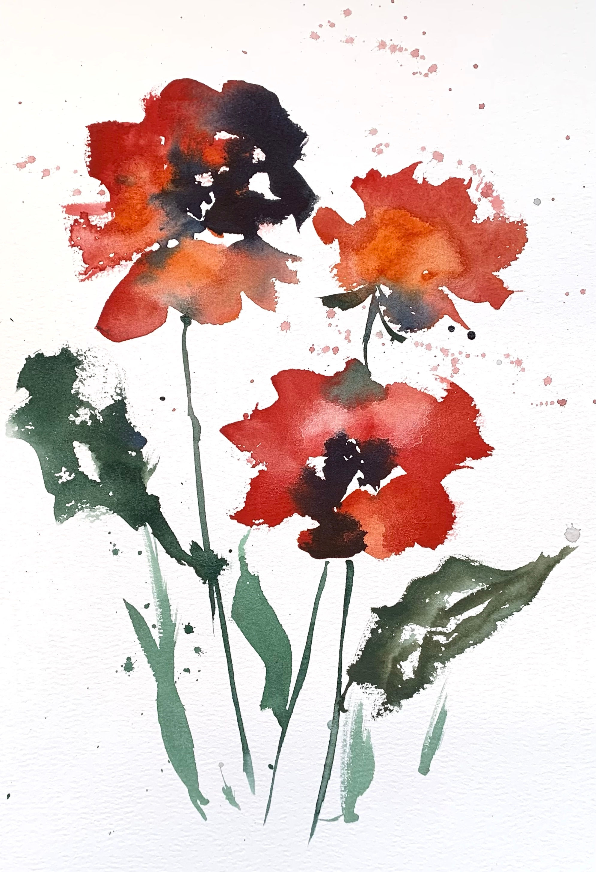 Poppy Series 1 Original Watercolour