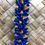 Thumbnail: Royal Blue and Yellow Petal Ribbon Lei