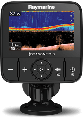 Imagem do GPS e Sonda DragonFly 5PRO Raymarine
