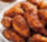 Eight tender chicken wings: