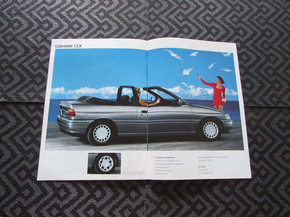 Miniature : Catalogue FORD ESCORT CABRIOLET california mk5 phase 1 .