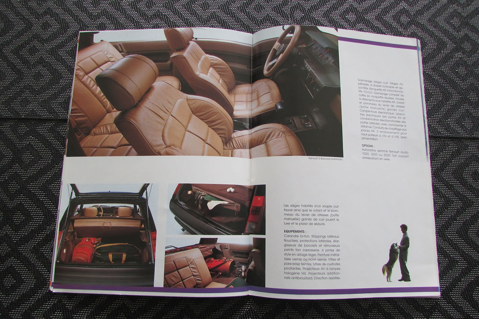 Miniature : Catalogue renault 5 SUPERCINQ gamme complète  1990 .
