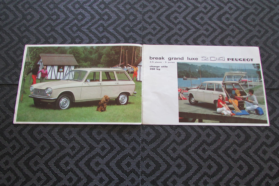 Miniature : Catalogue peugeot 204 berline / break 1969