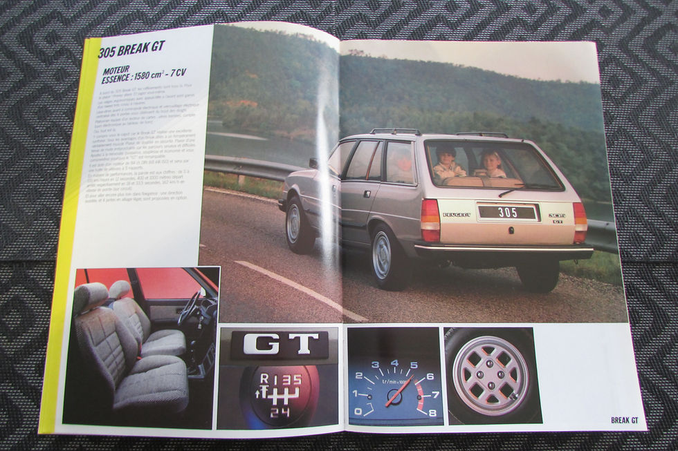 Miniature : Catalogue peugeot 305 break série 2 1985 .