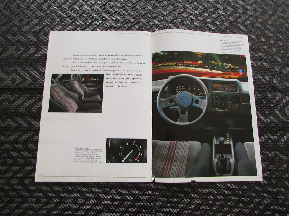 Miniature : Catalogue OPEL CORSA   A  série 2 .