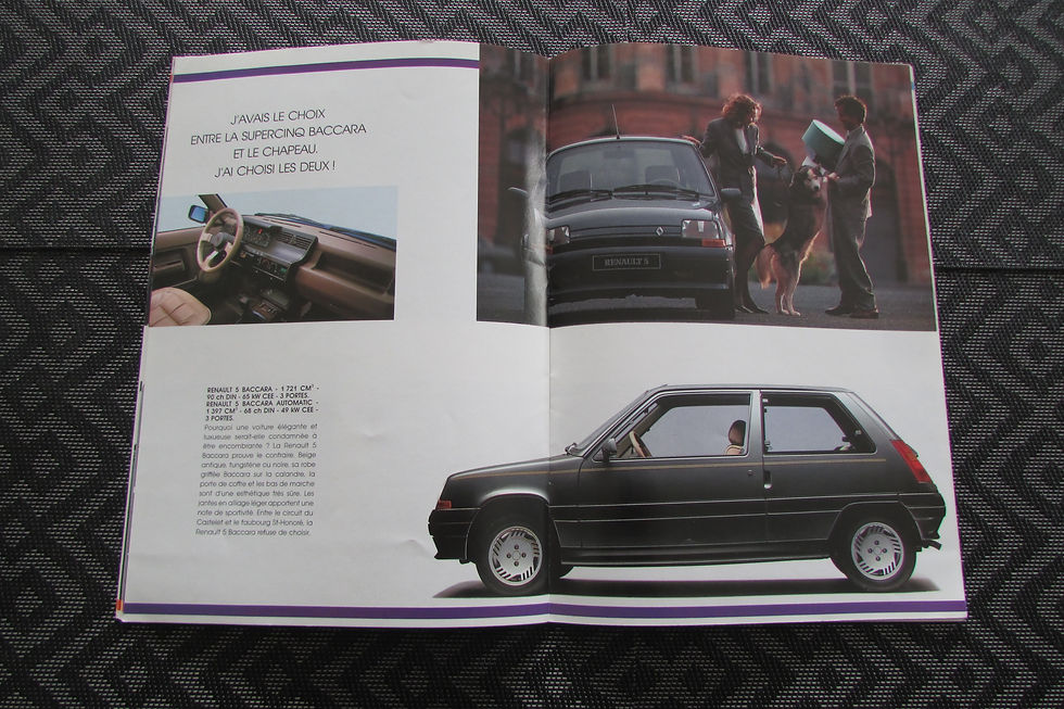 Miniature : Catalogue renault 5 SUPERCINQ gamme complète  1990 .