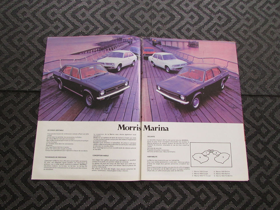 Miniature : Catalogue gamme MORRIS MARINA 09/1972   .