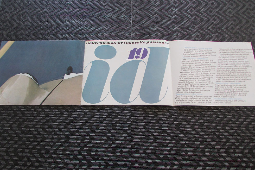 Miniature : Catalogue Citroën ID 19 .