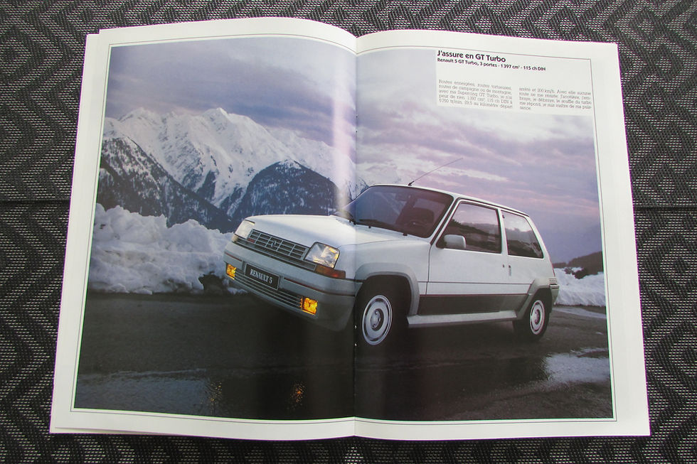 Miniature : Catalogue renault 5 SUPERCINQ C TC TD GL TS GTL GTS GTD TSE GT TURBO  1987 .