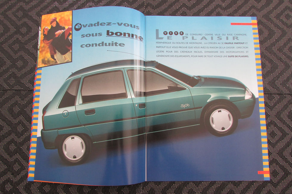 Miniature : Catalogue gamme Citroen AX  07/1996 .