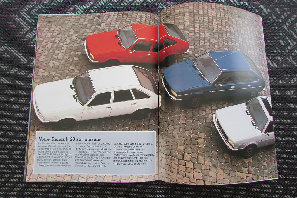 Miniature : Catalogue gamme renault 20 essence 1980 .