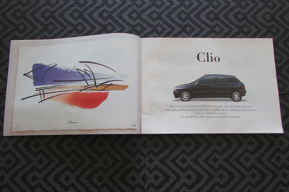 Miniature : Catalogue gamme renault 1995 .