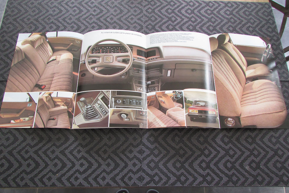 Miniature : Catalogue peugeot 604  imprimé en 1980 modèle 1981 .