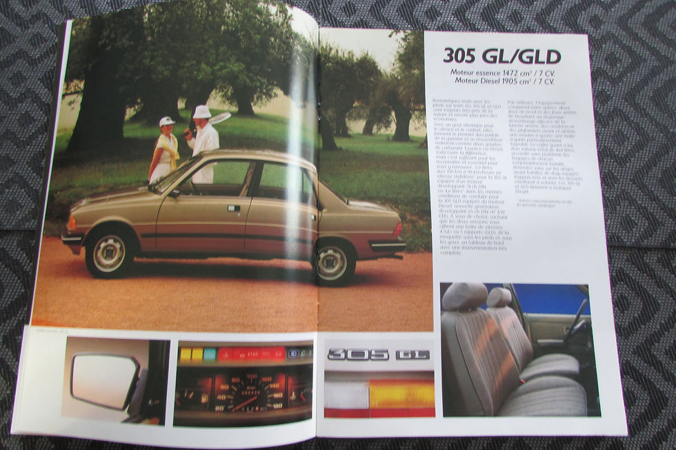 Miniature : Catalogue peugeot 305 berline série 2 1987 .