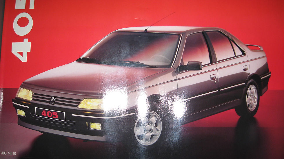 Miniature : affiche poster carton glacé Peugeot 405 MI 16 série 1
