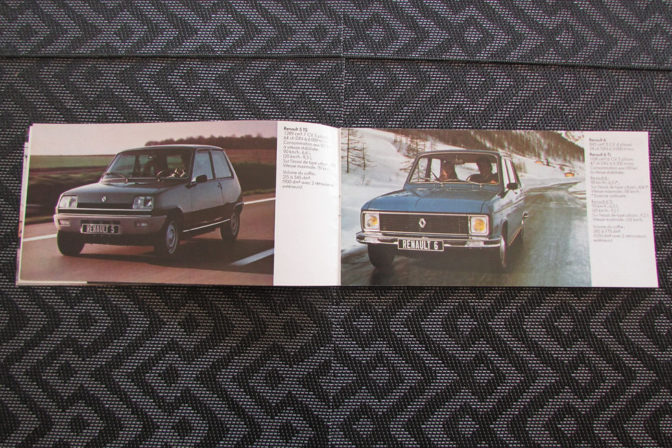 Miniature : Catalogue gamme renault 1978 .
