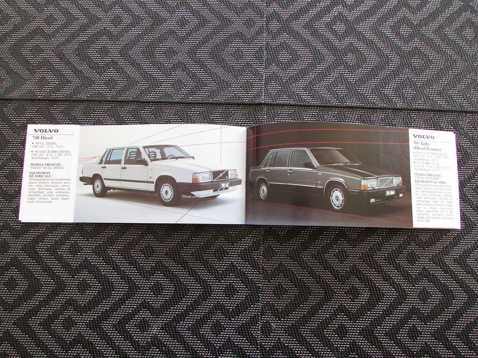 Miniature : Catalogue GAMME VOLVO  1985 .