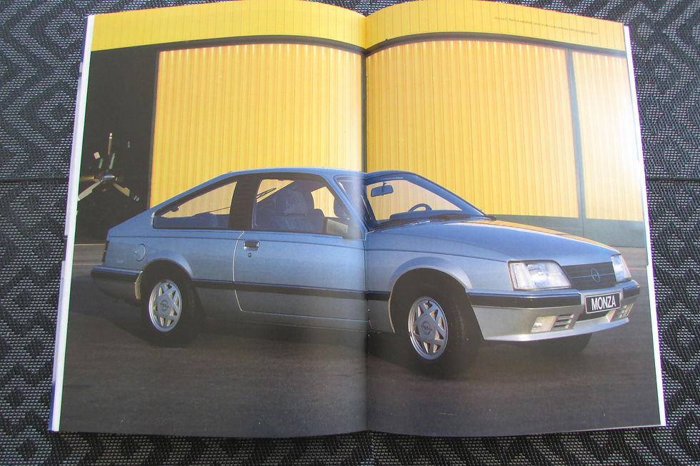 Miniature : Catalogue OPEL MONZA  09/1984 .