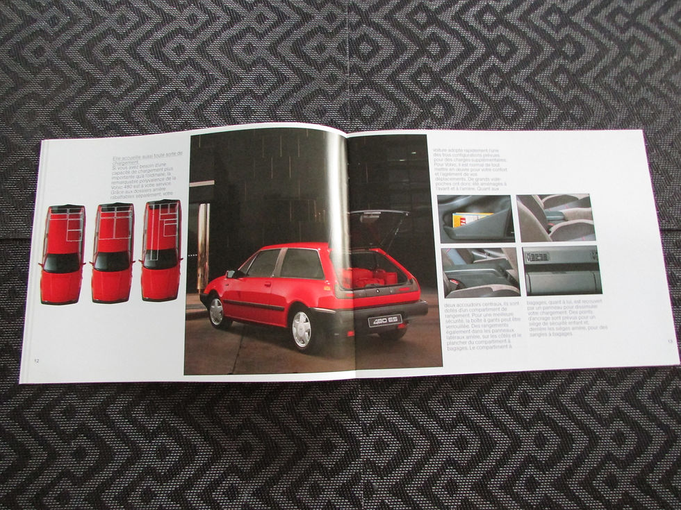 Miniature : Catalogue VOLVO 480  1988  .