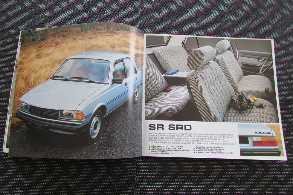 Miniature : Catalogue peugeot 305 berline série 1 1981 .