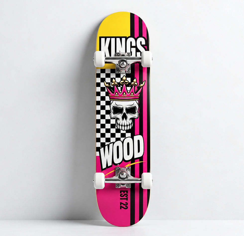 Kingswood Pink KAOS Complete Skateboard