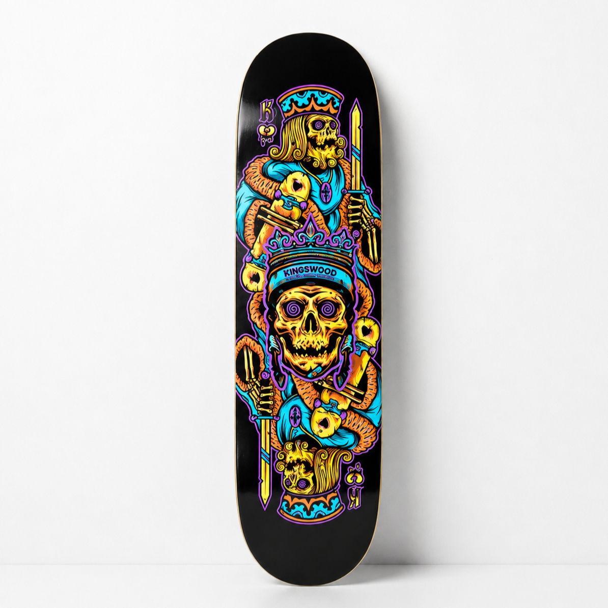 Kingswood Skateboards Skull Kingz Pro Skateboard Deck