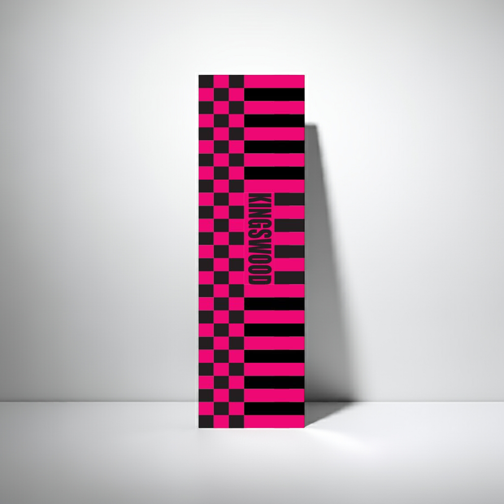Kingswood Pink Check Skateboard Grip Tape