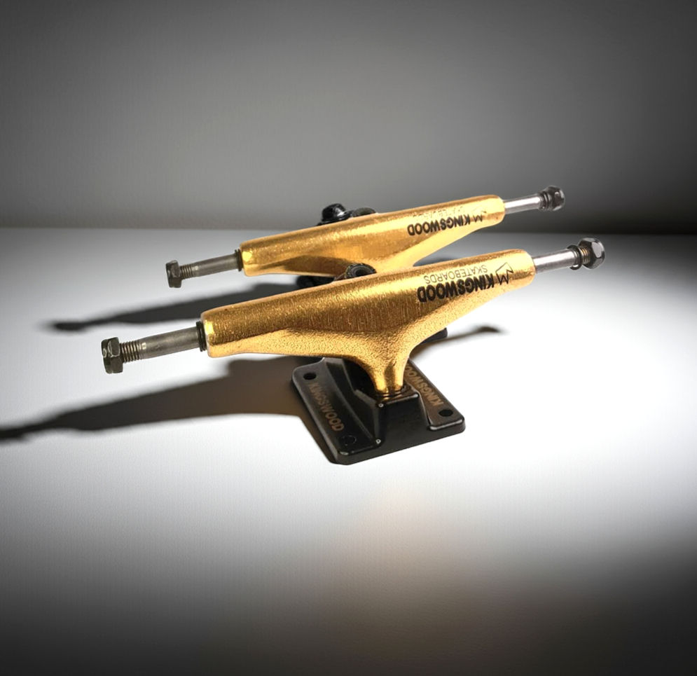 Kingswood Skateboards Double Hollow Gold Pro Light Skateboard Trucks