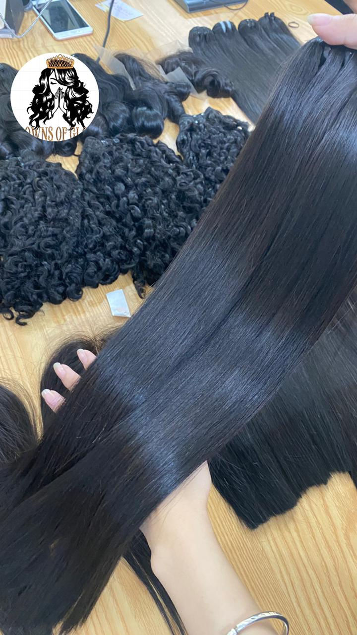 Thumbnail: 24in, Black Straight Hair