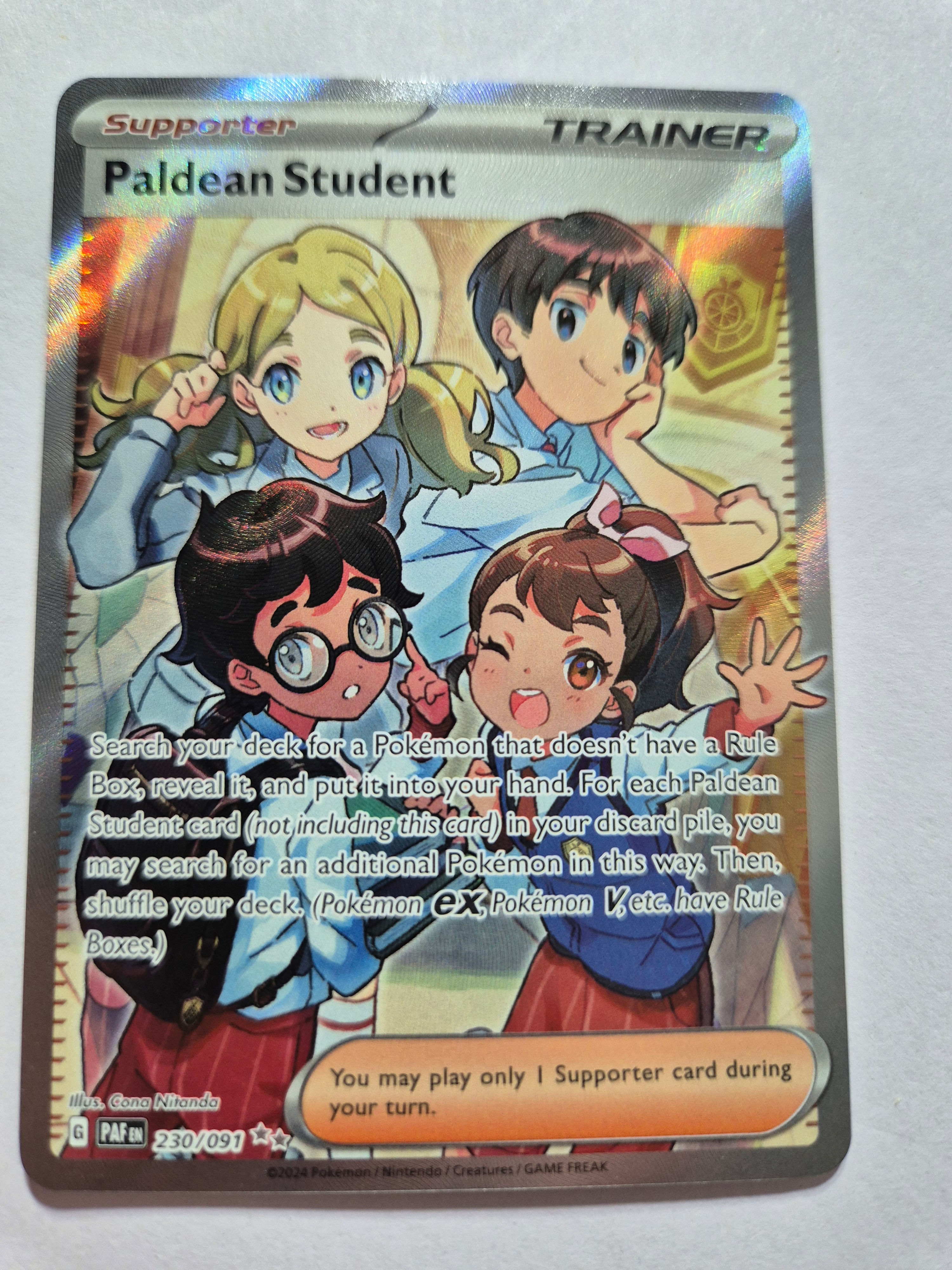 Paldean Student 230/091 Paldean Fates - M/NM