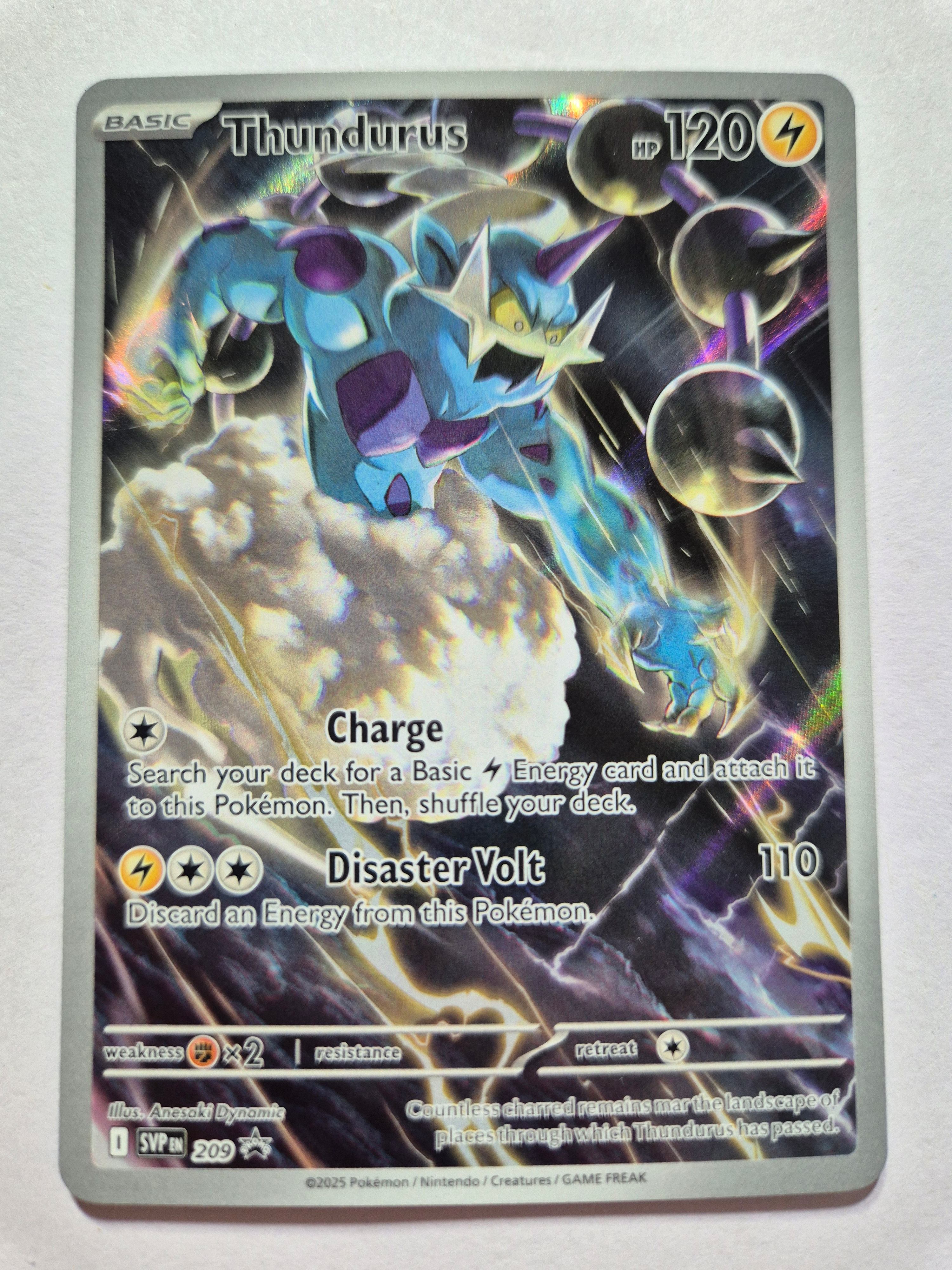 Thundurus SVP en 209 Black Star Promo M/NM
